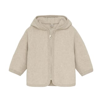 Jacket Ears Cot. Fleece camel melange - Huttelihut