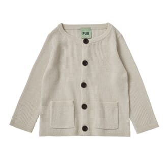 Baby Rib Cardigan ecru - Fub