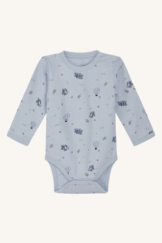 Baloo body ull/bambus luftballong blue - Hust & Claire