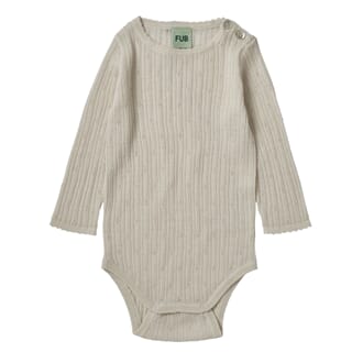 Baby Pointelle Body ecru - Fub