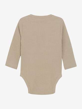 Body LS Rib light taupe - Huttelihut