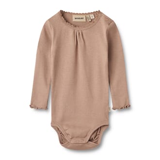 Rib Body L/S Lotta nougat rose - Wheat