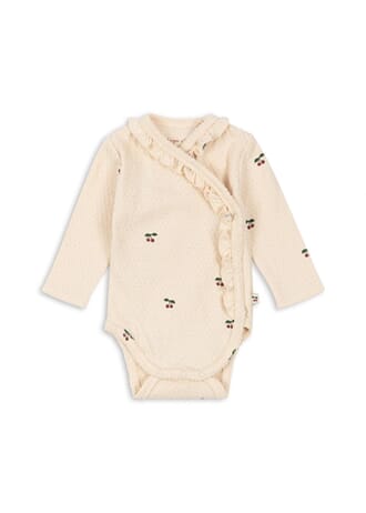 Sui Newborn Frill Body  cherry - Konges Sløjd