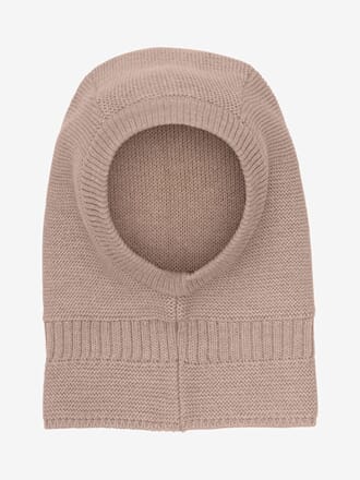 Balaclava Wool Knit mahogany rose - Huttelihut