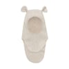 Balaclava Ears Cot. Fleece camel melange - Huttelihut