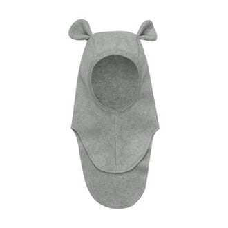 Balaclava Ears Cot. Fleece lily pad melange - Huttelihut