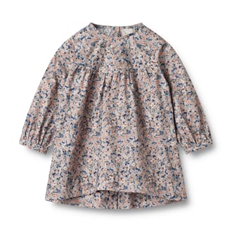 Dress L/S Fenja cloudy wild flowers - Wheat