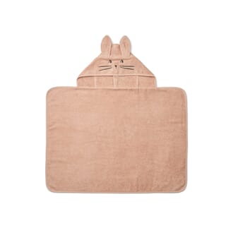 Vilas Rabbit Baby Hooded Towel pale tuscany - Liewood