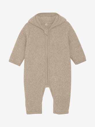 Pram Suit Wool Fleece (S) camel melange - Huttelihut