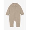 Pram Suit Wool Fleece (S) camel melange - Huttelihut