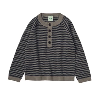 Jumper hazel melange/dark navy - Fub