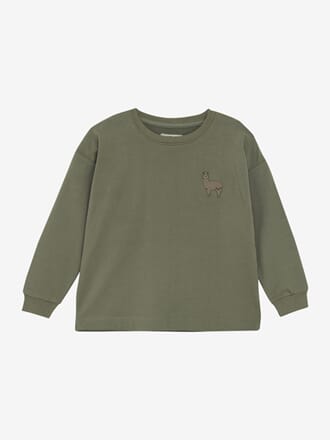 Sweatshirt LS deep lichen green - Huttelihut