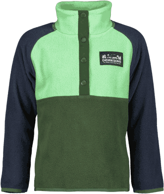 Monte Kids Half Button pine green - Didriksons