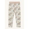 Laki leggings ull/bambus blomster blue - Hust & Claire