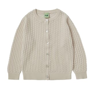 Pointelle Cardigan ecru - Fub