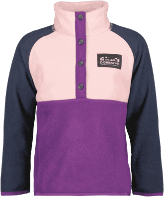 Monte Kids Half Button royal purple - Didriksons