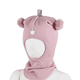 Wool hood crown light pink - Kivat