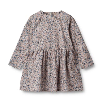 Dress L/S Aima cloudy wild flowers - Wheat