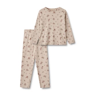 Nightwear Mila pale lilac flowers - Wheat