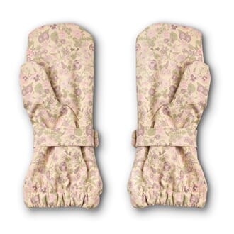 Rain Mittens Rily rose flower field - Wheat