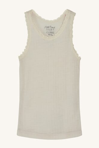 Fricel Singlet ull/tencel ecru - Hust & Claire