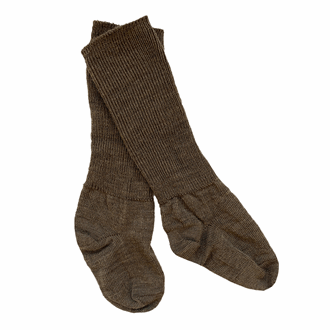 Non Slip Socks Wool Chestnut - GoBabyGo