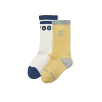 Annette Socks 2-Pack lemonade - Liewood