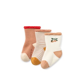 Eloy Baby Socks 3-Pack peach - Liewood