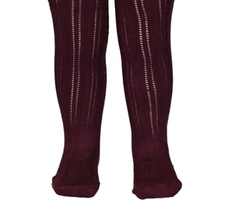 Tights Pointelle deep mulberry - MarMar