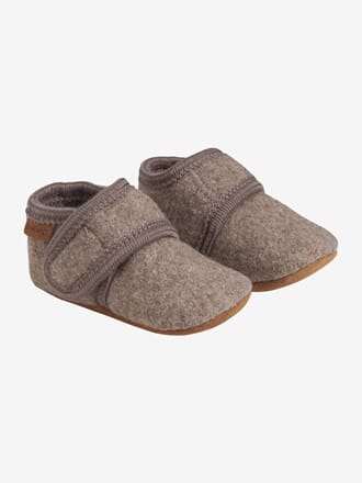 Baby Wool slippers walnut - En Fant