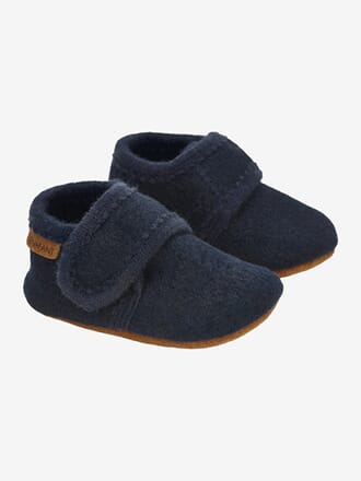 baby Wool Slippers Navy - En Fant