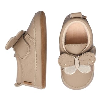 Butterfly Leather Slippers natural - MP