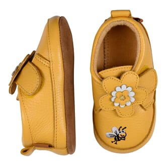 Flower Leather Slippers mimosa - MP